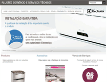 Tablet Screenshot of plustec.com.br